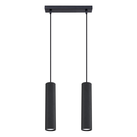 Stropní závěsné svítidlo Tuba Spot 2x GU10 Black Carbon Deep Space SL.1574 Sollux