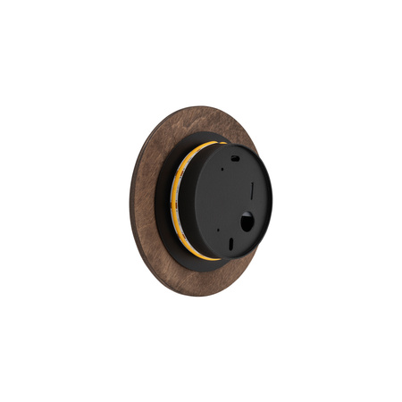 Nástěnné svítidlo LED 7W 60lm 3000K Warm Gold Modern RING WOOD LED S 10280 Nowodvorski