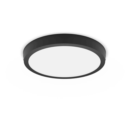 Plafond Panel LED Povrchové stropní svítidlo MAGNEOS 20W 2700K 28cm Black Downlight Round PHILIPS