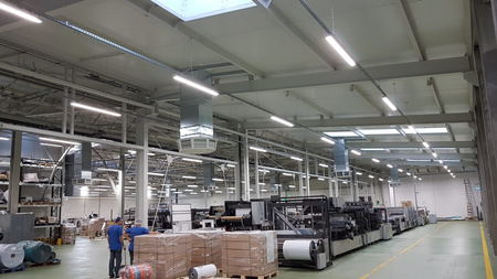 LED 75W 10103lm 4000K neutrální IP65 IK08 chrom HPL2 Pro Kobi lineární svítidlo