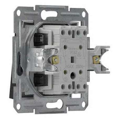 Světelný spínač Jednopólový křížový bez rámu Asfora IP20 Antracit pro zapuštěnou montáž