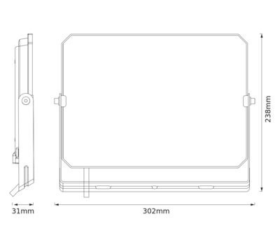 LED reflektor Halogenový venkovní reflektor 100W 3000K 9000lm IP65 FLOODLIGHT LUX OSRAM