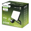 LED reflektor AZZLER 20W 2400lm 4000K IP44 Halogenová venkovní lampa se senzorem pohybu černá LUMILED