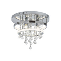Plafond LED stropní svítidlo Povrchové nástěnné svítidlo 32W stmívatelné chrom Classic Pallas Rabalux