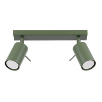 Bodové reflektorové stropní svítidlo Tuba 2x GU10 Olive Ring Bittersweet Shimmer SL.1501 Sollux