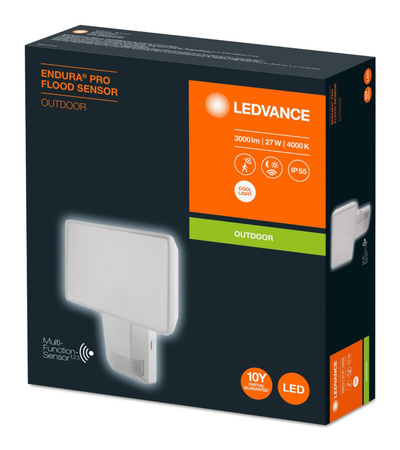 LED reflektor 27W 4000K IP55 White s detektorem pohybu LEDVANCE Floodlight Endura Pro