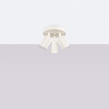 Stropní svítidlo Plafond Tuba Spot 3x GU10 Beige Carbon Deep Space SL.1601 Sollux