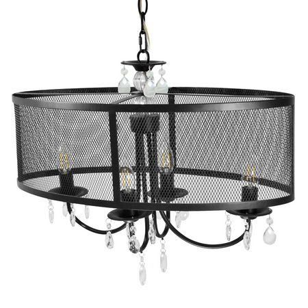 BRESSO lustrové závěsné stropní svítidlo 4xE14 GOLDLUX (Polux) elipsa