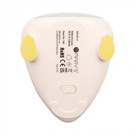 Dětské noční světlo LED 1,6 W 3000-6500K teplé a studené USB dobíjecí 1200mAh růžové DINO MARY'S