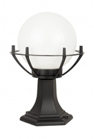 Venkovní stojící zahradní lampa POST Koule s košem 200 K 4011/1/KPO E27 39cm Su-Ma