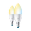 2x LED žárovka E14 Candle C37 4,9W = 40W 470lm 2700-6500K TW Smart SMART WiFi Bluetooth App WiZ
