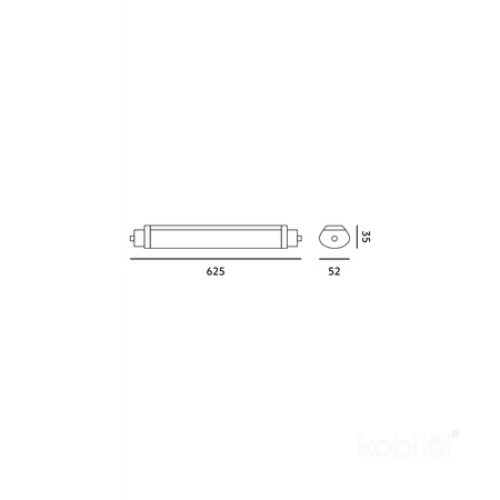 LED 18W 2160lm 4000K Neutrální IP65 IK06 Bílé hermetické svítidlo Cortez Kobi