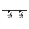 Sada osvětlovacích kolejnic 1m kolejnice + 2x kolejové světlo AR111 LEON GU10 černá