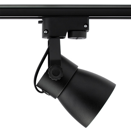 Osvětlení kolejnice 2m kolejnice + 4x GU10 černo-zlatý kolejový reflektor + 6W LED GU10 3000K