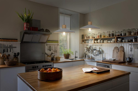 Dekorativní stropní závěsné svítidlo E27 s převisem šedohnědý betonový dekor Ledvance