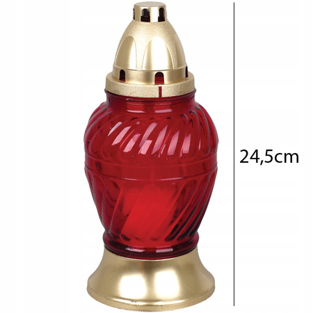 9x skleněná svíčka s 28hodinovou vložkou. celoroční pro Velký hrob