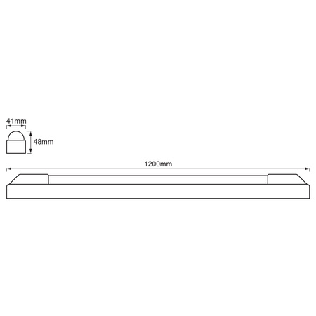 LED lampa Lineární svítidlo 25W 2700lm 4000K Neutrální bila 120cm POWER BATTEN LEDVANCE