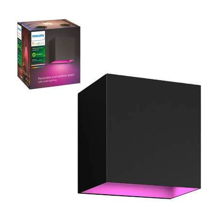 LED fasádní nástěnné svítidlo Resonate 8W IP44 CCT RGB PHILIPS HUE
