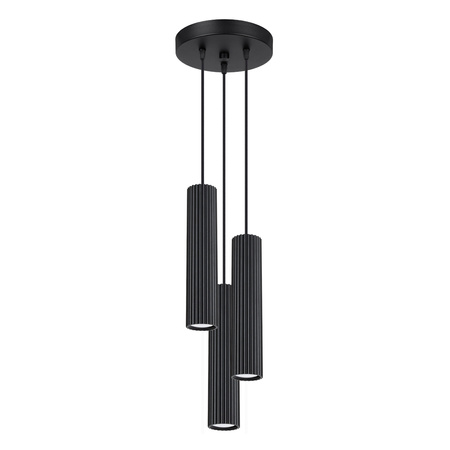 Stropní závěsné svítidlo Tuba Spot 3x GU10 Black Carbon Deep Space SL.1576 Sollux