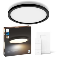 Povrchový LED panel Aurelle Black 21W CCT PHILIPS HUE Bluetooth + stmívač