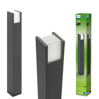 Venkovní zahradní lampa LED ARBOUR 3,8W 2700K IP44 tyč 77cm antracit PHILIPS