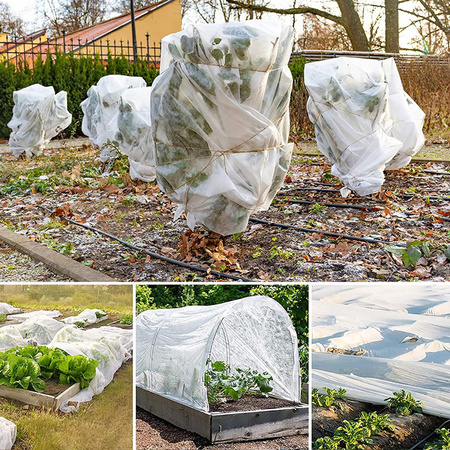 Agrotextilní kryt pružiny 1.1 x 10 m 17g Bílá