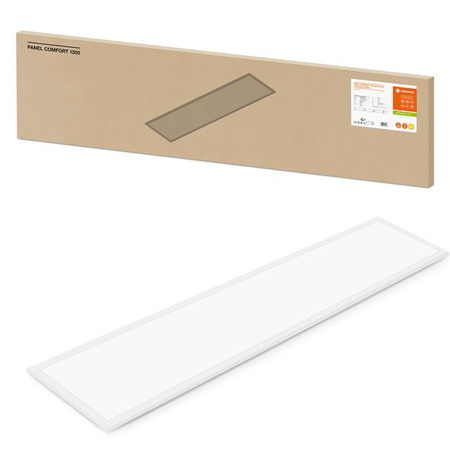 LED panel Kancelářské svítidlo Stropní svítidlo 33W 4320lm 3000K Warm Povrchová montáž Zápustná montáž Bílá 120x30cm UGR19 Comfort Ledvance