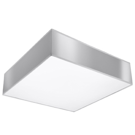 LED stropní svítidlo Plafond HORUS 2xE27 Čtvercové svítidlo 35cm šedé SOLLUX