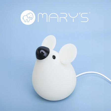 Dětské noční světlo LED 3,2 W 1800-6500K s proměnlivým CCT USB dobíjecí 1200mAh MARY'S MOUSE White
