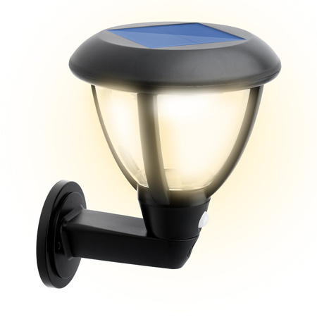 Solární zahradní nástěnné svítidlo Elevation LED nástěnné svítidlo s pohybovým a soumrakovým senzorem 4000K IP44