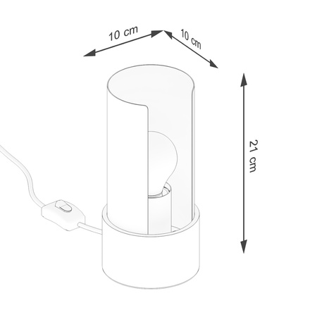 Stolní stojací lampa E27 White Flash Blue Sapphire SL.1675 Sollux
