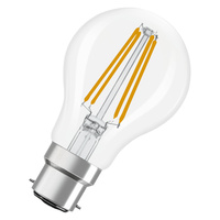 LED žárovka A60 B22d 5,9W = 60W 806lm 2700K teplá bílá Dimmable 300° Filament Classic Ledvance