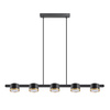 Stropní závěsné svítidlo 5x GX53 Black MIRELLA Sanico Goldlux