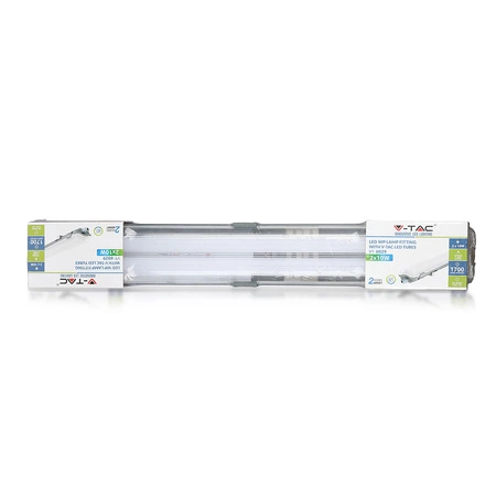 Hermetické. prachotěsné svítidlo 60 cm IP65 + 2x LED zářivka 10W 4000K VT-6029 V-TAC