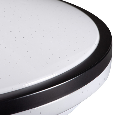 Plafond LED stropní panel Povrchové svítidlo 37W 2680lm CCT Round Black Stmívatelné dálkové ovládání Arvos Kanlux