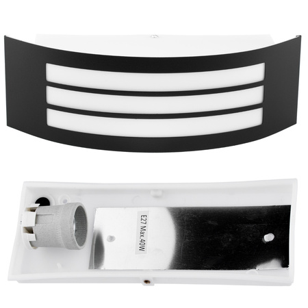 Zahradní nástěnné svítidlo. elevace. venkovní svítidlo E27 IP44 DORIS