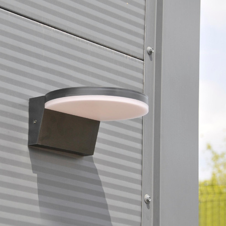 Venkovní nástěnné svítidlo LED fasádní svítidlo IP54 4000K Round Black