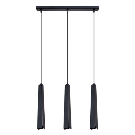 PRYSM 3L 3xG9 Černá skandinávská stropní závěsná lampa SOLLUX
