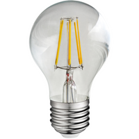 LED žárovka E27 A60 4W = 40W 450lm 3000K Teplá bílá 360° vlákno GOLDLUX (Polux)