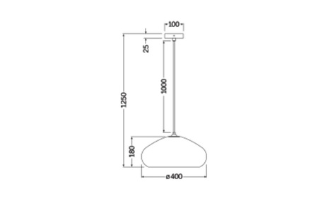 Dekorativní stropní závěsné svítidlo E27 s převisem Hnědá kartonová dekorace Ledvance
