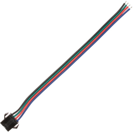 Zásuvka pro RGB LED pásek 4-PIN s 12mm kabelem