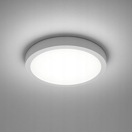 LED panel Stropní svítidlo 18W 1440lm 4000K Neutrální 120° Povrchová montáž Kulaté bílé Bingo Masterled