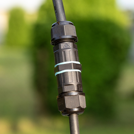 LED reflektor ZUNA2 Halogenová lampa 2x 20W 6500K na stojanu + kabel + hermetický konektor LUMILED