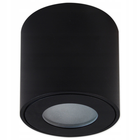 Svítidlo pro povrchovou montáž Tuba GU10 Round Black 84mm IP54 Moderní