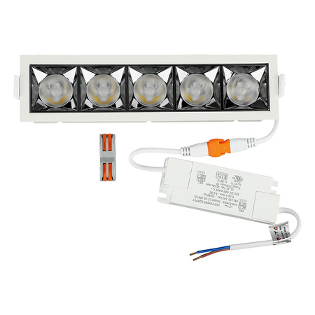 LED Spot 20W 4000K Fixed SMD SAMSUNG CHIP Obdélníkové svítidlo VT-2-21 V-TAC