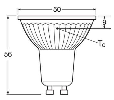 LED žárovka GU10 4.3W = 50W 350lm 4000K Neutrální bila 120° OSRAM STAR
