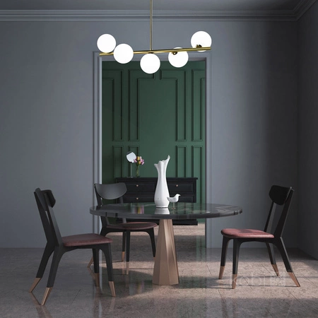 Dekorativní závěsné svítidlo s převisem G9 Gold Elegance Kobi