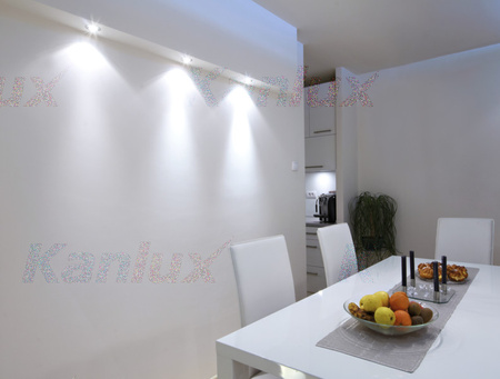 Kruhové hliníkové bodové svítidlo LED GU5.3 Radan Kanlux pro zápustnou montáž