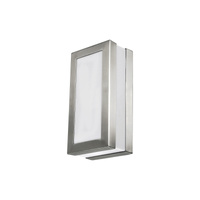 Zahradní lampa LED nástěnná lampa STUTTGART E27 IP44 obdélníková bílá chrom RABALUX