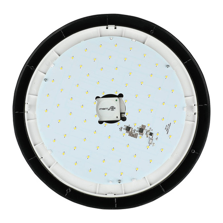 Stropní svítidlo LED Plafond 12W 3000K 840lm IP66 kulaté s mikrovlnným senzorem černé VT-8008 V-TAC